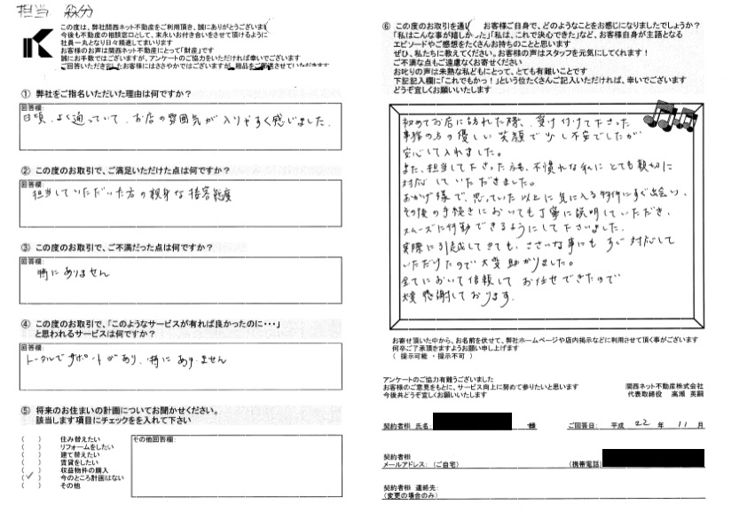 信頼して任せられた