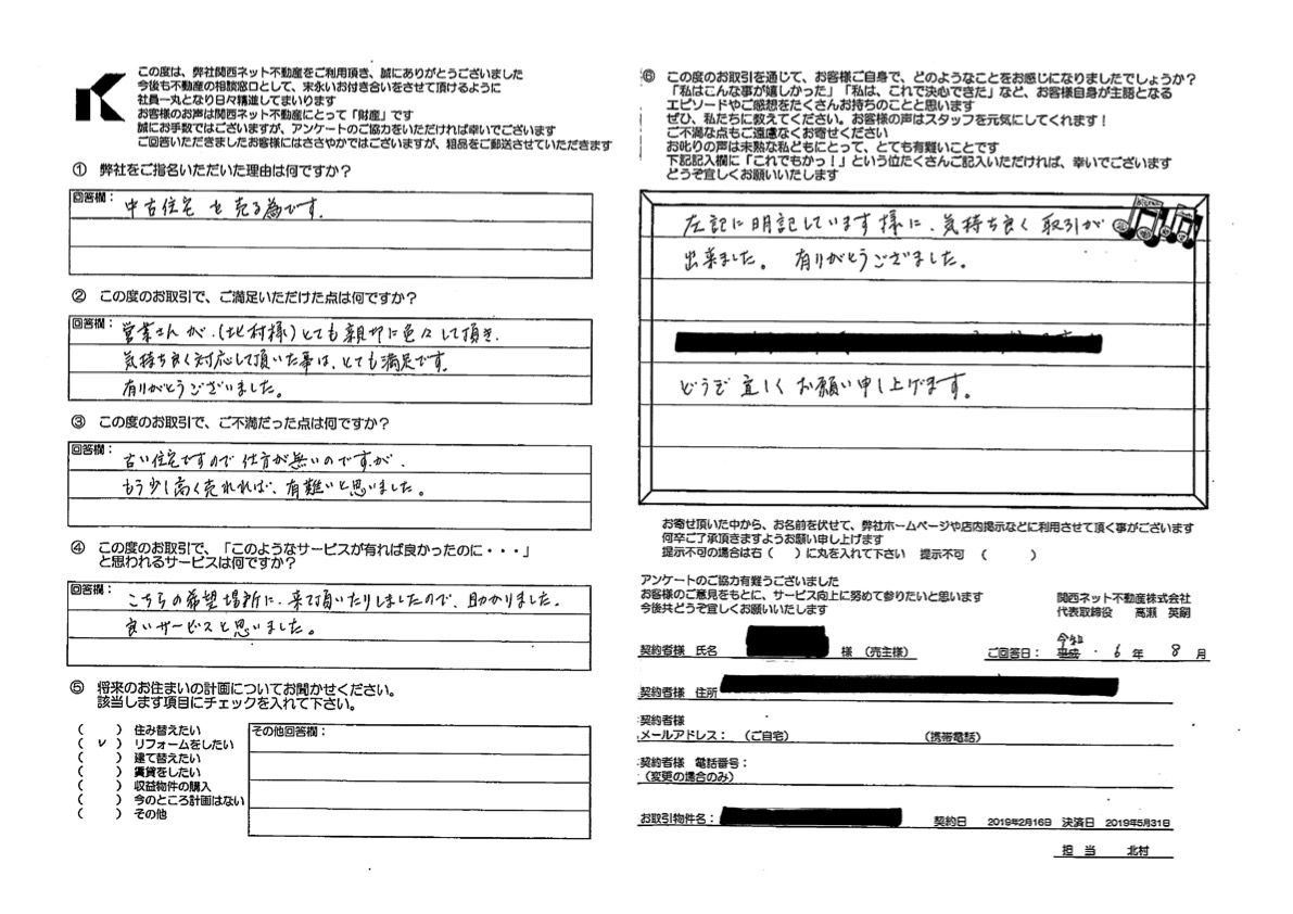 満足のいく取引